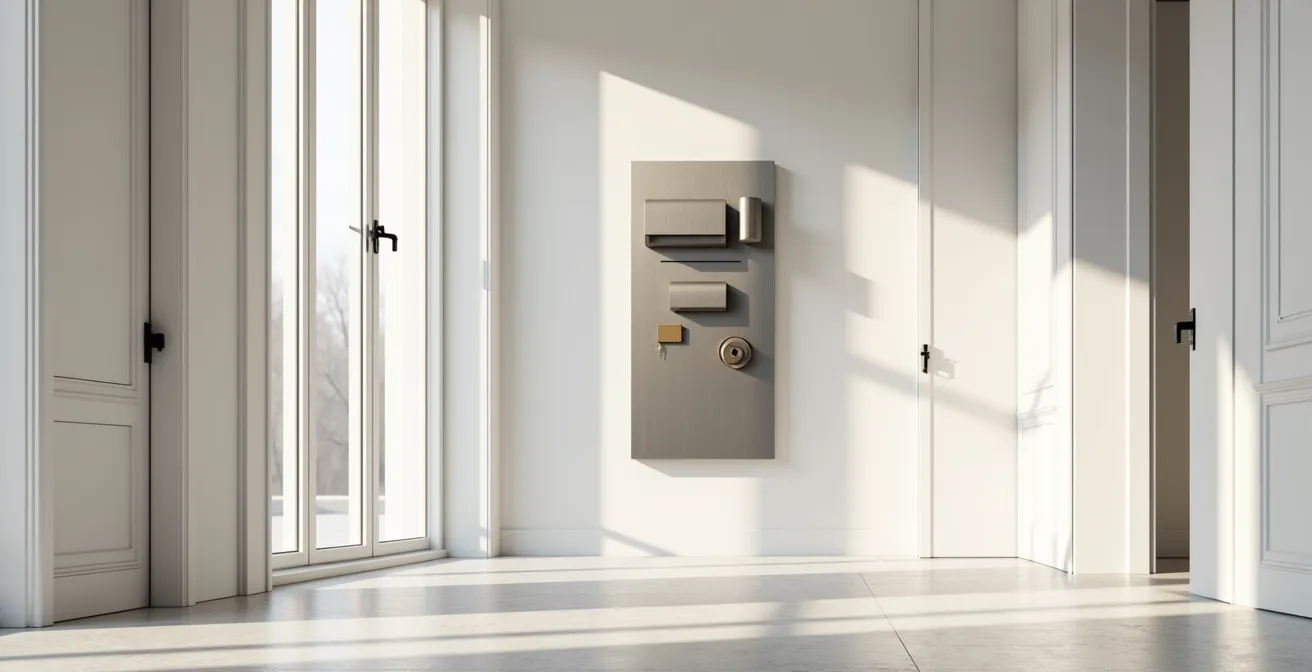 Schéma visuel d'un organigramme de clés pour immeuble