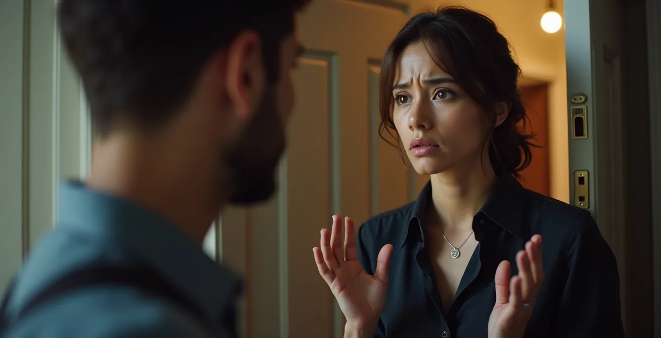 Situation d'arnaque avec un faux serrurier présentant une facture excessive